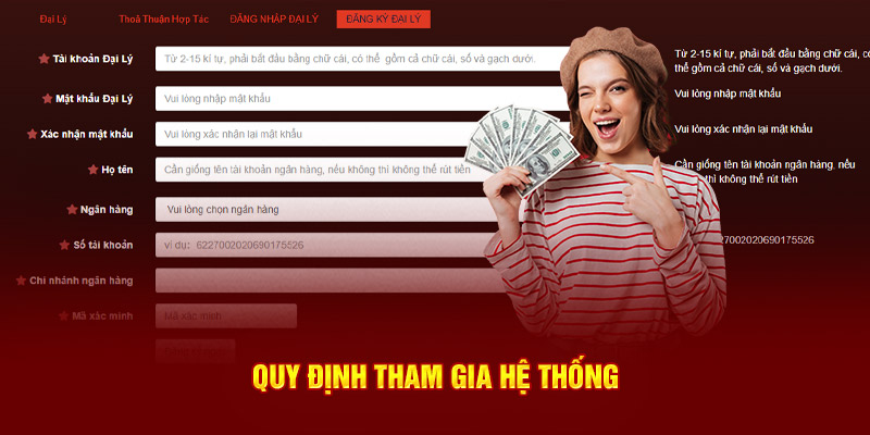 Quy định tham gia hệ thống